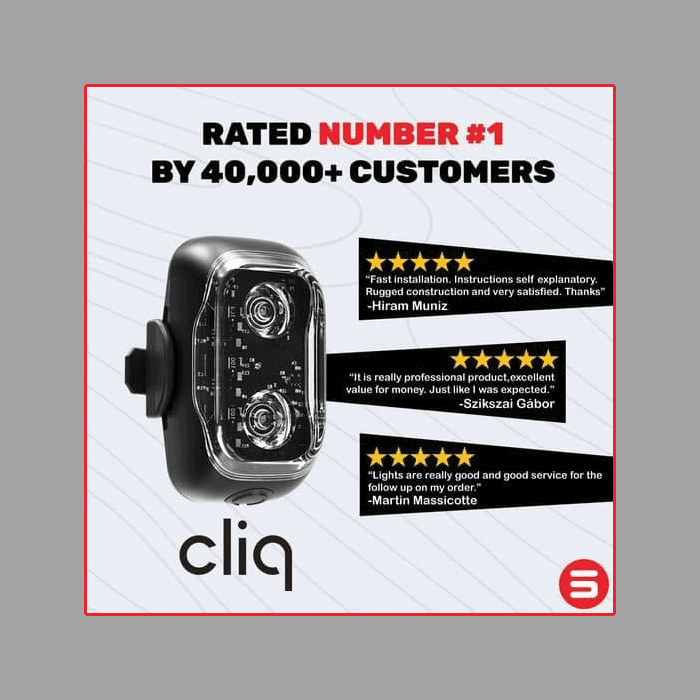 SMART BIKE LIGHTS - Cliq 5.5 CLEARANCE No warranty - Image 5