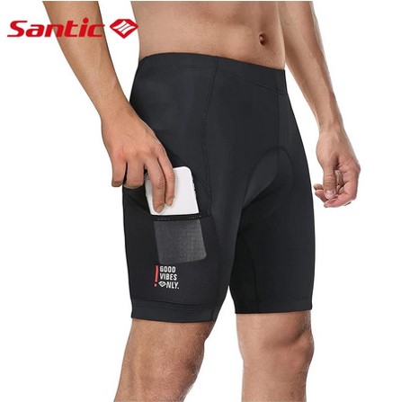 SANTIC Unisex Cycling Tights - Ordinary 3.0 with side pocket - Image 2