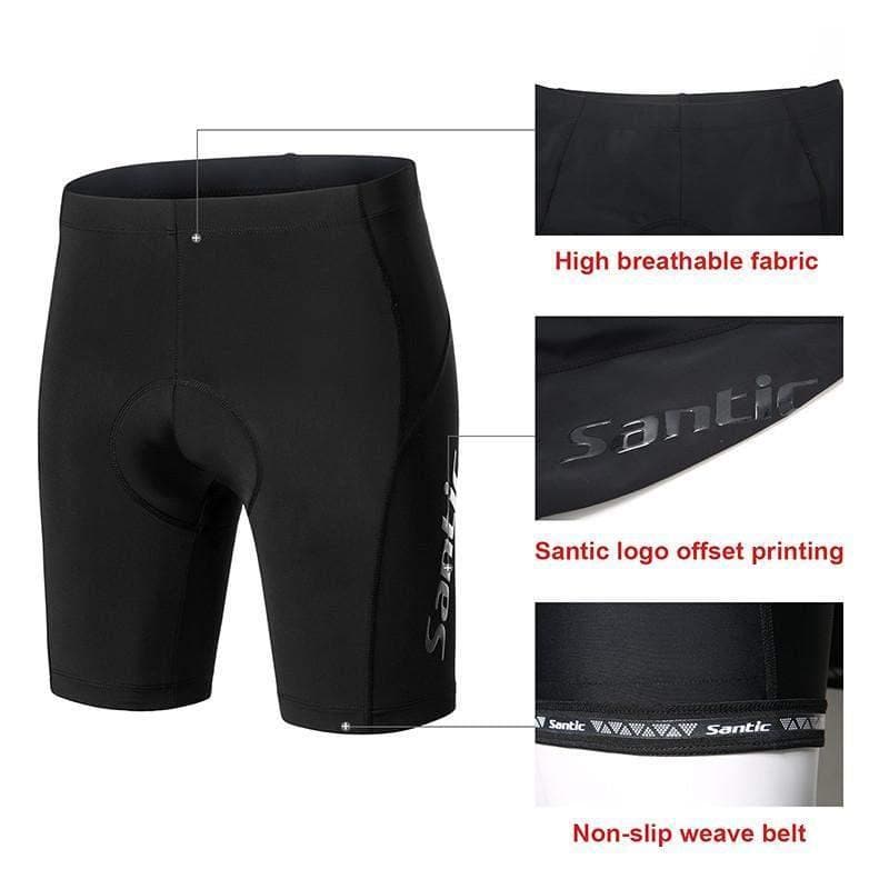 SANTIC Unisex Cycling Tights - Ordinary 3.0 with side pocket - Image 4