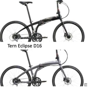 TERN Foldable Eclipse D16 (EXPORT) - Full sized bike that folds
